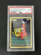 Marketplace image: 2025 Topps Chrome Spongebob Anti-Sea- Bear Circle Superfractor 1/1 PSA 9 XW76