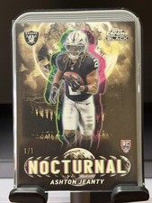 Marketplace image: 2025 Topps Chrome Black Ashton Jeanty Nocturnal Superfractor 1/1 RC Raiders SSP