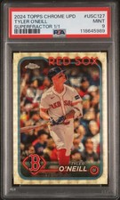 Current marketplace image for 2024 Topps Chrome #USC127 Tyler O'Neill Superfractor Superfractor 1/1