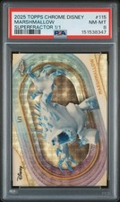Marketplace image: 2025 Topps Chrome Disney Frozen Marshmallow #115 Superfractor 1/1