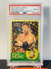 Marketplace image: 2007 Topps Chrome Heritage WWE Hurricane Gregory Helms /25 Superfractor PSA 10