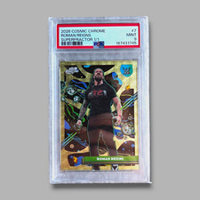 Marketplace image: Topps WWE 2026 Cosmic Chrome Roman Reigns Superfractor 1/1 #7 PSA 9 167431745
