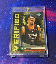 Marketplace image: Topps 2025 Bowman Chrome U Bowman Verified JT Toppin Texas Tech 1/1 Superfractor