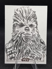 Marketplace image: 2026 Topps Chrome Galaxy 1/1 Sketch Card of Chewbacca by Kevin Scott Jacobs