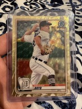Marketplace image: 2020 Bowman Chrome Matthew Boyd #53 Detroit Tigers Superfractor 1/1
