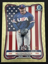 Marketplace image: 2026 Topps Bowman Chrome David Bednar WBC Flag Variation Superfractor 1/1 AY11