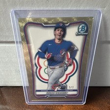 Marketplace image: Topps Bowman Chrome WBC 2026 WBC-25 Stuart Fairchild SuperFractor 1/1