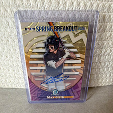 Marketplace image: Topps 2026 Bowman Chrome Max Clark Tigers Spring Breakout SB-5 1/1 Auto Super
