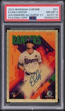 Marketplace image: EVAN CARTER 2024 BOWMAN CHROME BOWMAN ASCENSIONS AUTOGRAPHS #EC SuperFractor 1/1