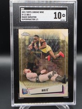 Marketplace image: 2021 Topps Chrome WWE Big E Image Variation Superfractor SGC 10