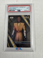 Marketplace image: 2023 Topps Chrome Black Star Wars Mace Windu Animated Superfractor 1/1 PSA 10...