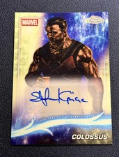 Marketplace image: 2025 Topps Chrome Marvel Stefan Kapicic as Colossus SuperFractor 1/1 Auto JO50