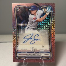 Marketplace image: 2026 Bowman Chrome - Jac Caglianone Rose Gold Mojo Rookie Auto 1/1 Royals
