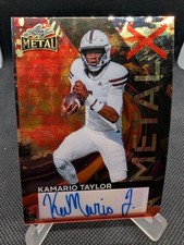 Marketplace image: 2026 Leaf Metal 1/1 Metal X Superfractor Auto KAMARIO TAYLOR Mississippi State