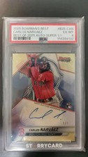 Current marketplace image for 2025 Bowman #1 Carlos Narvaez Auto RC Superfractor 1/1