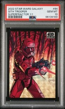 Marketplace image: 2022 Topps Chrome Star Wars Galaxy 84 Sith Trooper SUPERFRACTOR 1/1