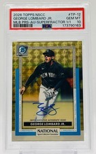 Marketplace image: 2026 Topps NSCC George Lombard Jr Superfractor Autograph 1/1 Yankees Psa 10