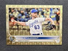 Current marketplace image for 2022 Topps Chrome Sapphire #US53 Josh Staumont Superfractor 1/1