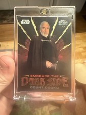 Marketplace image: Count Dooku 2024 Star Wars Topps Chrome Black Embrace The Dark Side Superfractor