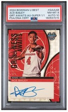 Marketplace image: ACE BAILEY 2024 BOWMAN U GREATNESS AWAITS SUPERFRACTOR AUTO 1/1 RUTGERS JAZZ
