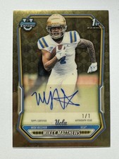 Marketplace image: 2026 Bowman Football-Mikey Matthews-UCLA  1st Bowman Auto-1/1 Superfractor