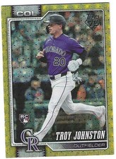 Marketplace image: 2026 TOPPS UPDATE BASEBALL CHROME US114 TROY JOHNSTON ROOKIE #1/1 SUPERFRACTOR