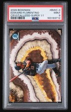 Marketplace image: 2026 Bowman Baseball Edward Florentino Crystallized Superfractor 1/1 PSA 9