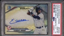Marketplace image: 2020 Bowman Chrome Ezequiel Duran 1/1 Superfractor Auto PSA 10 Yankees Rangers