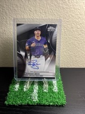 Marketplace image: 2025 Topps Chrome Black Autographs Jordan Beck #CBA-JBE SuperFractor (AU)
