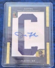 Marketplace image: 2008 Topps Letterman Joe Flacco Rookie Auto Patch 1/1 Masterpiece Superfractor C