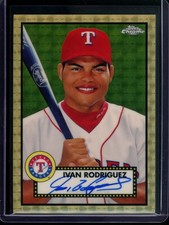 Marketplace image: 2021 Topps Chrome Platinum Anniversary PA-IR Ivan Rodriguez Superfractor 1/1