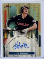 Marketplace image: 2025 Topps Finest Kyle Manzardo Auto Superfractor 1/1 Guardians