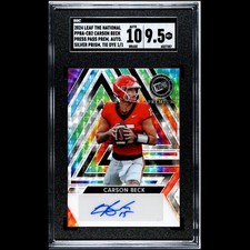 Marketplace image: Carson Beck 1/1 Auto 2024 Leaf National Tie-Dye Superfractor Autograph Rookie RC