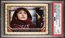 Marketplace image: 2022 Topps Chrome Star Wars #4 The Mandalorian Foundling Superfractor 1/1 PSA 9