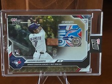 Marketplace image: 2026 Topps Now Kazuma Okamoto #25-R SUPERFRACTOR 1/1 RELIC RC Baseball Card