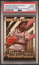 Marketplace image: Arterio Morris 2022 Bowman U Masterpieces SUPERFRACTOR 1/1 PSA 10 💎 INVESTMENT