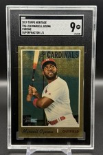 Marketplace image: 2019 Topps Heritage Chrome Marcell Ozuna 1/1 Superfractor 1 of 1 SGC 9 #THC-220