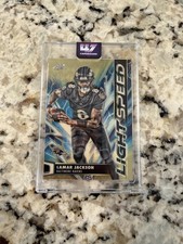 Marketplace image: 2025 Topps Cosmic Chrome - Lightspeed Lamar Jackson #LS-2 SuperFractor /1 Ravens