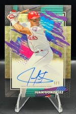 Marketplace image: 2026 Topps Finest Autograph Juan Gonzalez 1/1 On Card Auto SUPERFRACTOR!!!