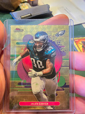 Current marketplace image for 2025 Topps Finest #190 Jalen Carter Superfractor 1/1