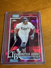 Marketplace image: 2026 Topps Chrome Sapphire Edition #174 Jonathan Aranda Papa! 1/1 RARE HIT