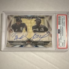 Marketplace image: Topps 2020 Finest Duals Autographs Jimenez/Anderson SuperFractor 1/1 PSA9