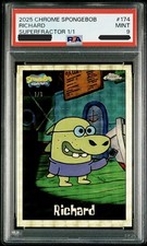 Marketplace image: 😱The Hash-Slinging Slasher RICHARD 1/1 SuperFractor 2025 Chrome SpongeBob❗️READ