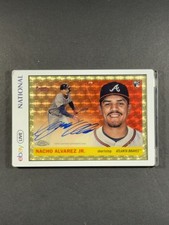 Marketplace image: 2025 Topps Chrome Platinum Nacho Alvarez Jr. Auto RC Superfractor 1/1 Braves
