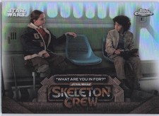Current marketplace image for 2025 Topps Chrome Star Wars #SC-5 Skeleton Crew Superfractor 1/1