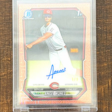 Marketplace image: ROSE GOLD MEGA SUPERFRACTOR! 2026 Bowman Chrome Angel Nunez 1/1!
