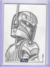 Marketplace image: 2026 Topps Chrome Star Wars Sketch Card SABINE 1/1 Patrick Giles Artist