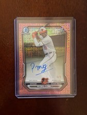 Marketplace image: 2025 Bowman Chrome 1st Bowman Pedro Gomez Auto 1/1 CPA-PG Baltimore Orioles