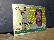 Marketplace image: 1/1 Larry Doby SuperFractor 2025 Topps Chrome Platinum "Cards That Never Were"
