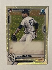 Marketplace image: 2021 Bowman Chrome Deivi Garcia Superfractor 1/1 Missing Auto